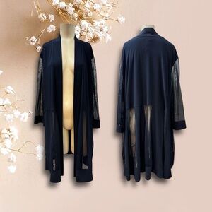 R&M, Woman, Formal Blouse Coat, Blue, Sz 20, Long Sleeve, Organza, Long.!